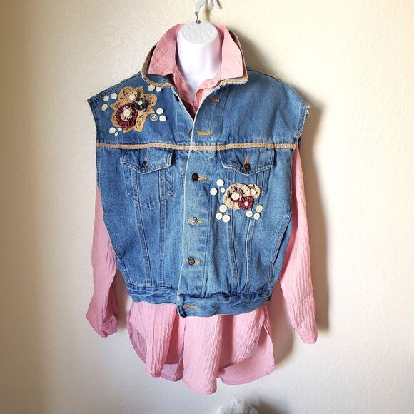 Oversized Baggy Pink Crinkle Blouse - Picture 4 of 7